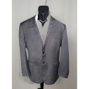 Joseph Jos A Banks 44R Wool Slate Gray Nailhead Slim Fit Jacket